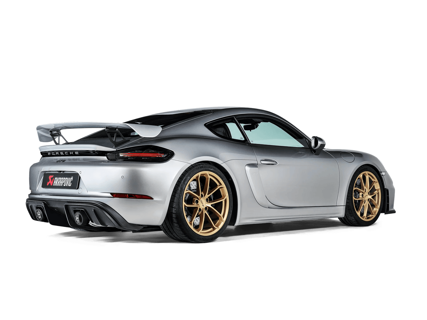 Akrapovic 2020+ Porsche Cayman GT4 (718) Slip-On Line (Option 2) w/Titanium Tips - Torque Motorsport