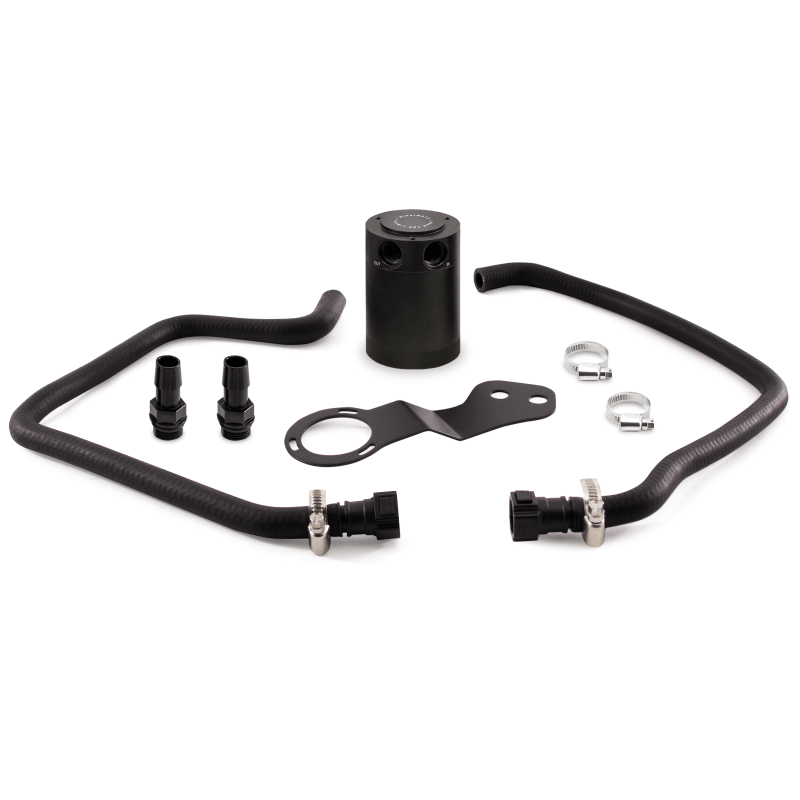 Mishimoto 2016+ Chevrolet Camaro SS Baffled Oil Catch Can Kit - Black - Torque Motorsport