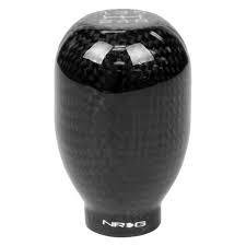 NRG Honda Shift Knob 42mm - Black Carbon Fiber - NRG Logo (5 Speed) - Torque Motorsport