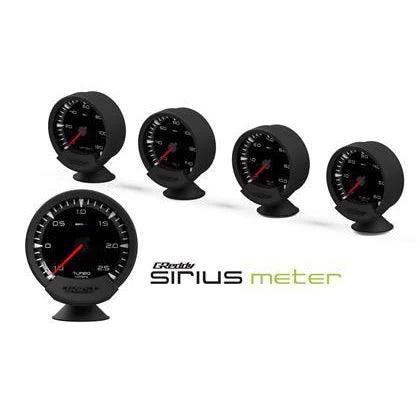 GReddy Sirius Vision Display (Turbo / Press / Temp / Voltage) 68mm Clear Thin-Film EL Display Gauge - Torque Motorsport