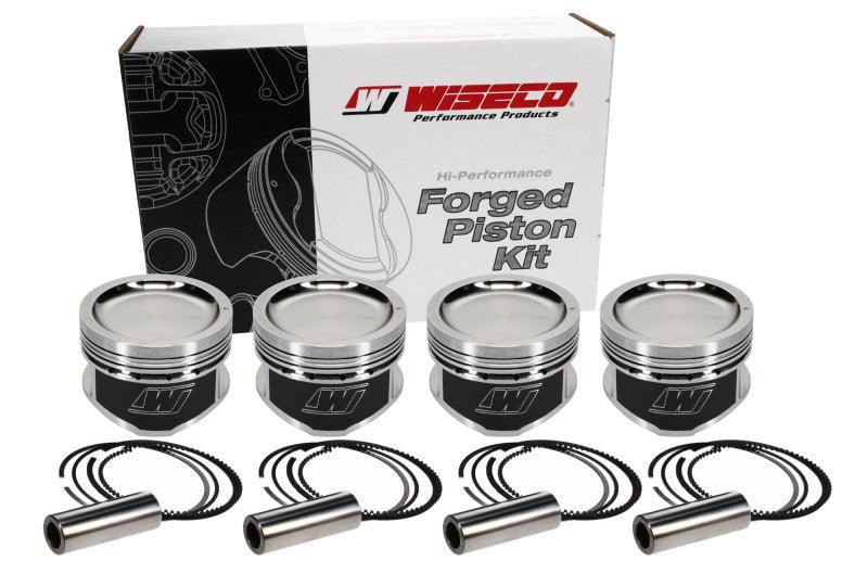 Wiseco Nissan KA24 Dished 9:1 CR 90MM Piston Kit - Torque Motorsport