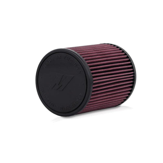 Mishimoto Universal fit, Performance Air Filter, 2.75In Inlet, 6In filter length Red - Torque Motorsport