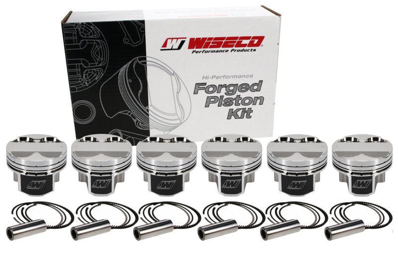 Wiseco Toyota 2JZGTE 3.0L 86.5mm +.5mm Oversize Bore Asymmetric Skirt Piston Set - Torque Motorsport