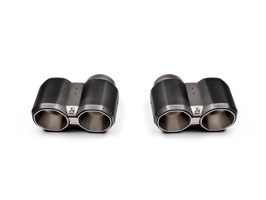 Akrapovic BMW M2 Coupe (G87) Tail Pipe Set - Chopped Carbon