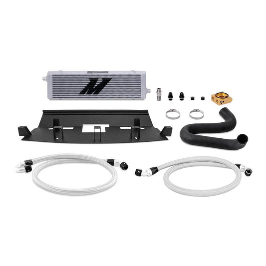 Mishimoto 2018+ Ford Mustang GT Thermostatic Oil Cooler Kit - Silver - Torque Motorsport