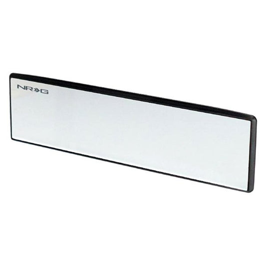 NRG 270mm Wide Panorama Clip-on Rearview Mirror - Flat w/ White Tint