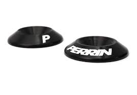 Perrin 15-16 Subaru WRX Engine Cover Lock Down - Black Washers