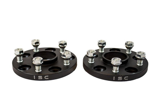 ISC Suspension Nissan 5x114.3 Hub Centric (66 Hub Bore) Wheel Spacers 15mm Black (Pair)