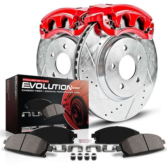 Power Stop 01-03 Acura CL Front Z23 Evolution Sport Brake Kit w/Calipers