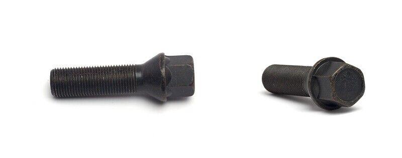 H&R Wheel Bolts Type 14 X 1.5 Length 47mm Type Mercedes Ball Head 17mm - Black - Torque Motorsport