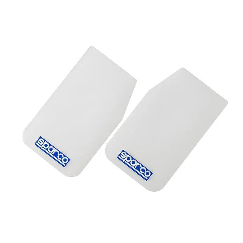 Sparco Mud Flap Pair White - Torque Motorsport