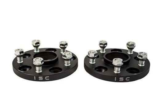 ISC Suspension 5x114 Hub Centric Wheel Spacers 15mm Black (Pair) - Torque Motorsport