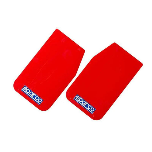 Sparco Mud Flap Pair Red - Torque Motorsport