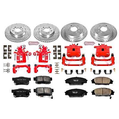 Power Stop 06-11 Honda Civic Front & Rear Z23 Evolution Sport Brake Kit w/Calipers