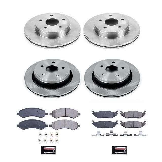 Power Stop 07-13 Acura MDX Front & Rear Z17 Evolution Geomet Coated Brake Kit