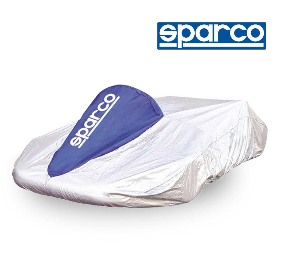 Sparco Kart Cover Silver/Blue - Torque Motorsport