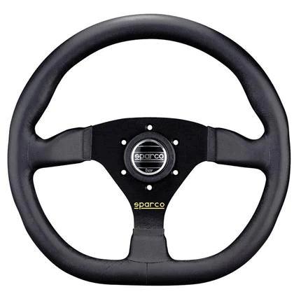 Sparco Strwhl Ring L360 Leather Black - Torque Motorsport