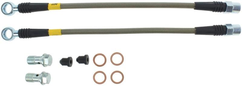 StopTech 02-08 Audi A4 Quattro Rear Stainless Steel Brake Line Kit - Torque Motorsport