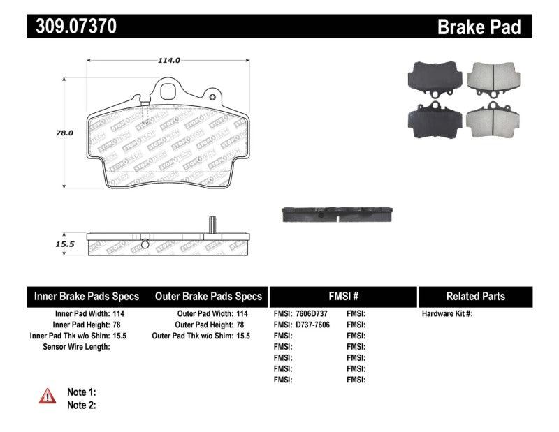 StopTech Performance Brake Pads - Torque Motorsport