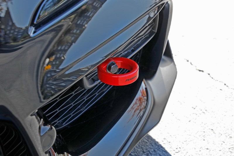 Perrin 2020 Toyota Supra Tow Hook Kit (Front) - Red - Torque Motorsport