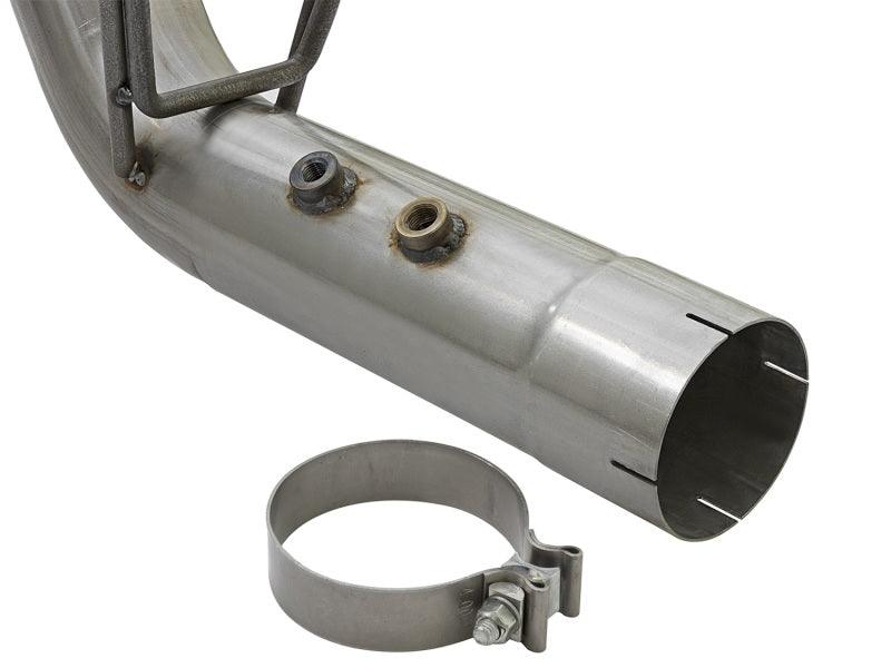 aFe Large Bore-HD 4in 409-SS DPF-Back Exhaust w/Dual Polished Tips 2017 GM Duramax V8-6.6L (td) L5P - Torque Motorsport