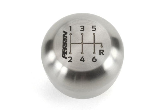 Perrin 17-18 Honda Civic Brushed Stainless Steel Large Shift Knob - 6 Speed - Torque Motorsport