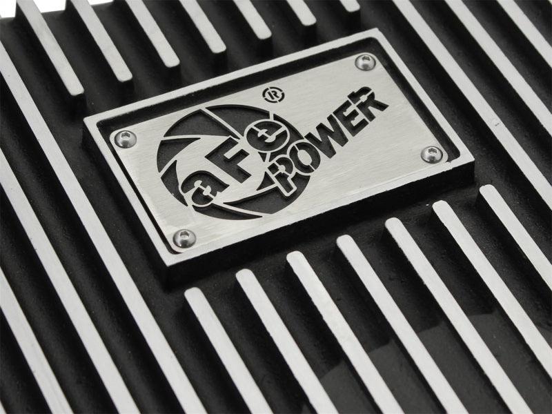 aFe Power Transmission Pan Black Machined 11-14 Ford 6R140 Trucks V8 6.7L (td) - Torque Motorsport