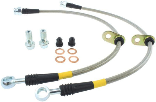 StopTech 06-14 Honda Ridgeline Stainless Steel Front Brake lines - Torque Motorsport