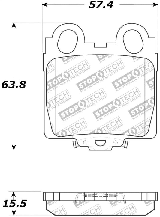 StopTech Performance 98-05 Lexus GS 300/350/400/430/450H / 00-05 IS250/300/350 Rear Brake Pads - Torque Motorsport