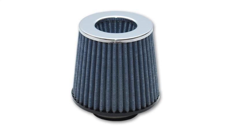 Vibrant Open Funnel Perf Air Filter (5in Cone O.D. x 5in Tall x 2.5in inlet I.D.) Chrome Filter Cap - Torque Motorsport