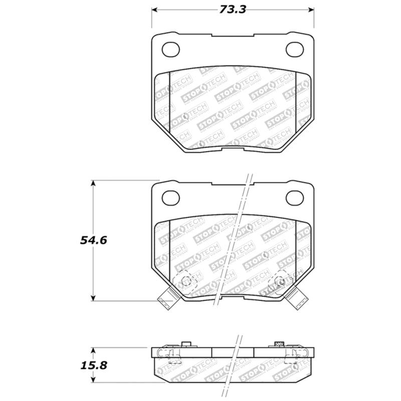 StopTech Performance 06-07 WRX Rear Brake Pads - Torque Motorsport