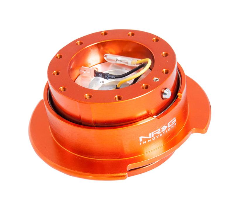 NRG Quick Release Kit Gen 2.5 - Orange Body / Titanium Chrome Ring - Torque Motorsport