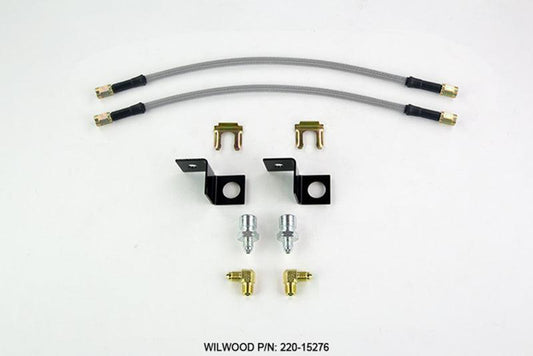 Wilwood Flexline Kit 14 inch -3 M10-1.5 IF 1/8 NPT 90 Degree - Torque Motorsport