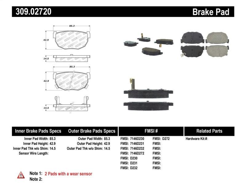 StopTech Performance 89-98 240SX Rear Brake Pads - Torque Motorsport