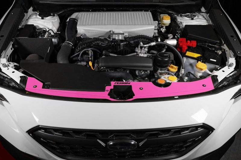 Perrin 22-23 Subaru WRX Radiator Shroud - Hyper Pink - Torque Motorsport