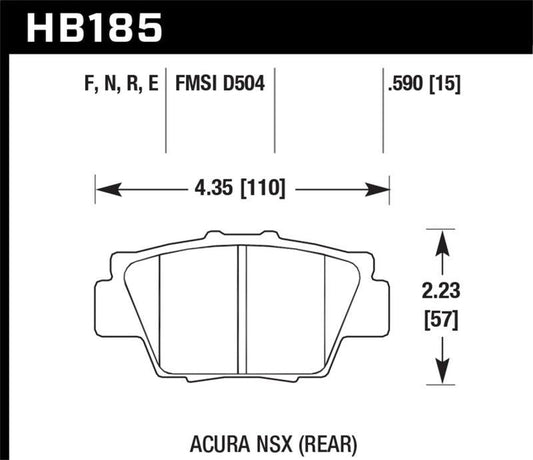 Hawk HP+ Street Brake Pads - Torque Motorsport