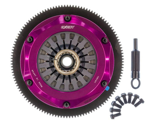 Exedy 2004-2014 Subaru Impreza WRX STI H4 Hyper Twin Cerametallic Clutch Sprung Center Disc Pull - Torque Motorsport