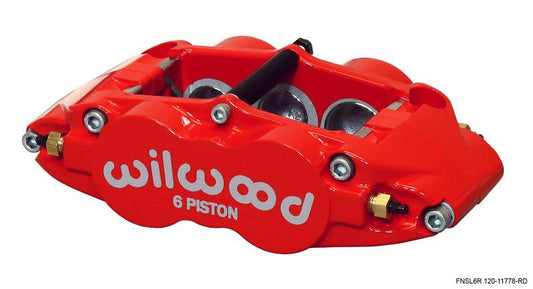 Wilwood Caliper-Narrow Superlite 6R-RH - Red 1.62/1.12/1.12in Pistons 1.25in Disc - Torque Motorsport