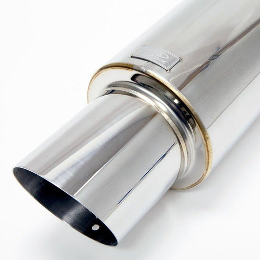 BLOX Racing 60.5mm Street Muffler - Angled Tip - Torque Motorsport