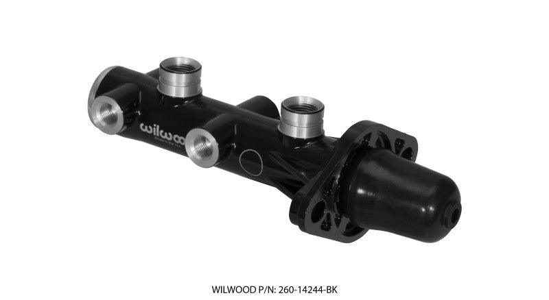 Wilwood Tandem Remote Master Cylinder - 1 1/8in Bore Black - Torque Motorsport