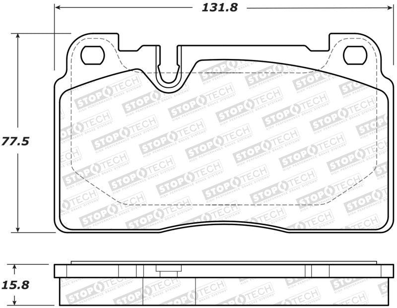 StopTech 07-15 Audi Q7 Street Performance Front Brake Pads - Torque Motorsport