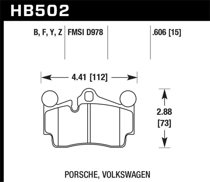 Hawk 2007-2014 Audi Q7 Premium HPS 5.0 Rear Brake Pads - Torque Motorsport