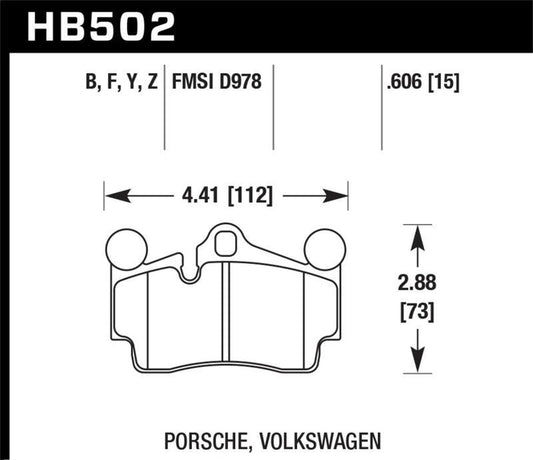 Hawk 2007-2014 Audi Q7 Premium HPS 5.0 Rear Brake Pads - Torque Motorsport