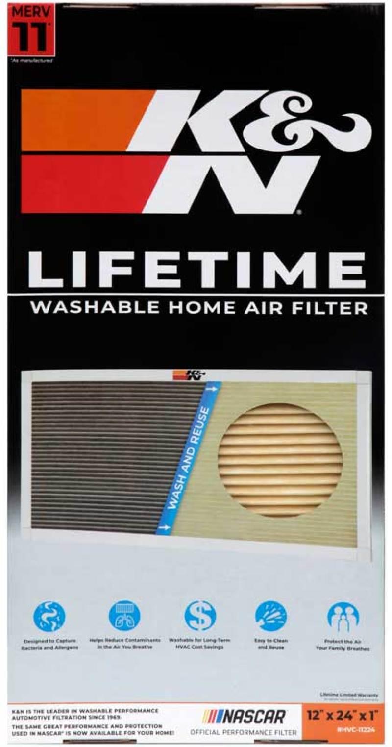 K&N HVAC Filter - 12 x 24 x 1 - Torque Motorsport