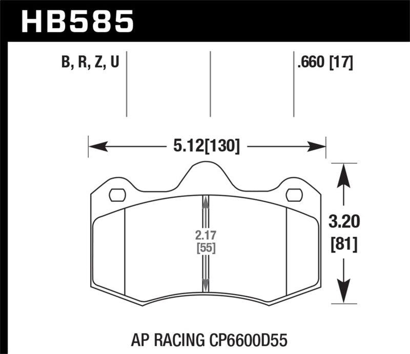 Hawk Performance Ceramic Street Brake Pads - Torque Motorsport