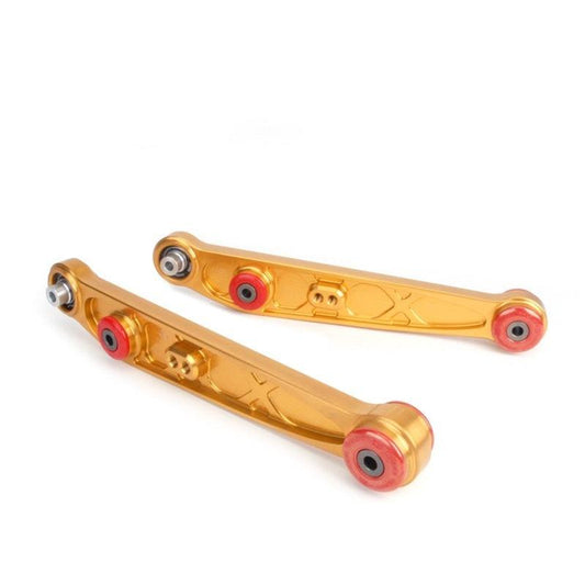 Skunk2 Honda/Acura EG/DC Alpha Series Rear Lower Control Arm Set - Gold - Torque Motorsport