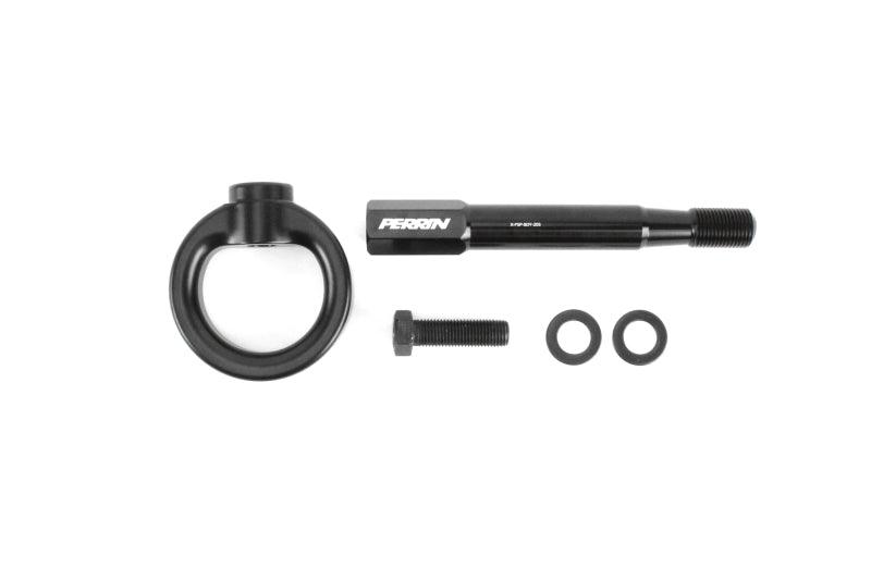 Perrin 15-19 Subaru WRX/STI Tow Hook Kit (Rear) - Black - Torque Motorsport