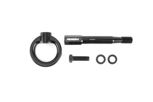 Perrin 15-19 Subaru WRX/STI Tow Hook Kit (Rear) - Black - Torque Motorsport