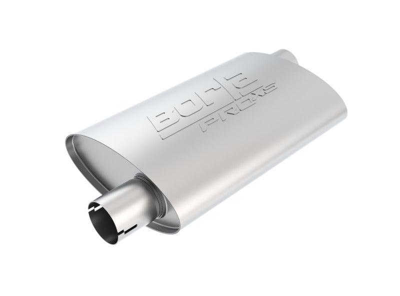 Borla Universal Pro-XS Oval 2.25in Inlet / Outlet Offset Notched Muffler - Torque Motorsport