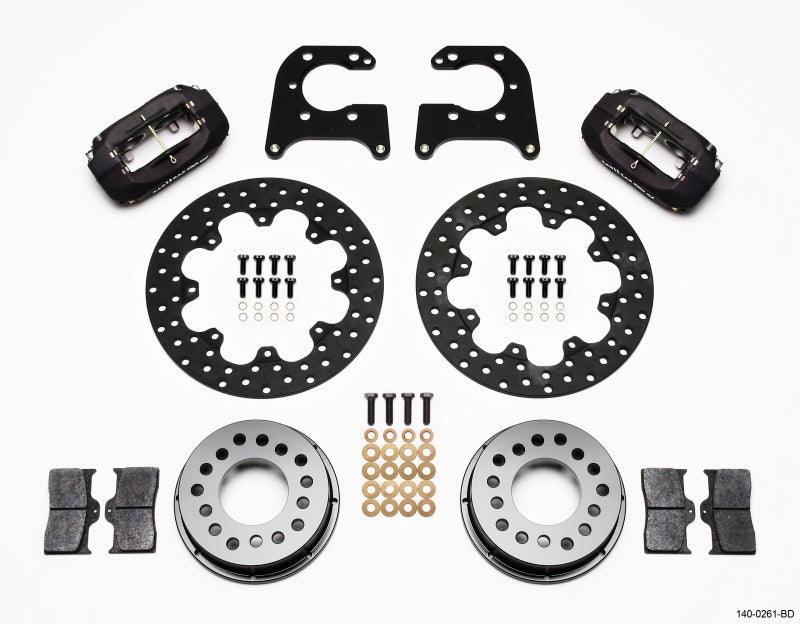 Wilwood Forged Dynalite Rear Drag Kit Drilled Rotor Big Ford 2.36in Offset - Torque Motorsport